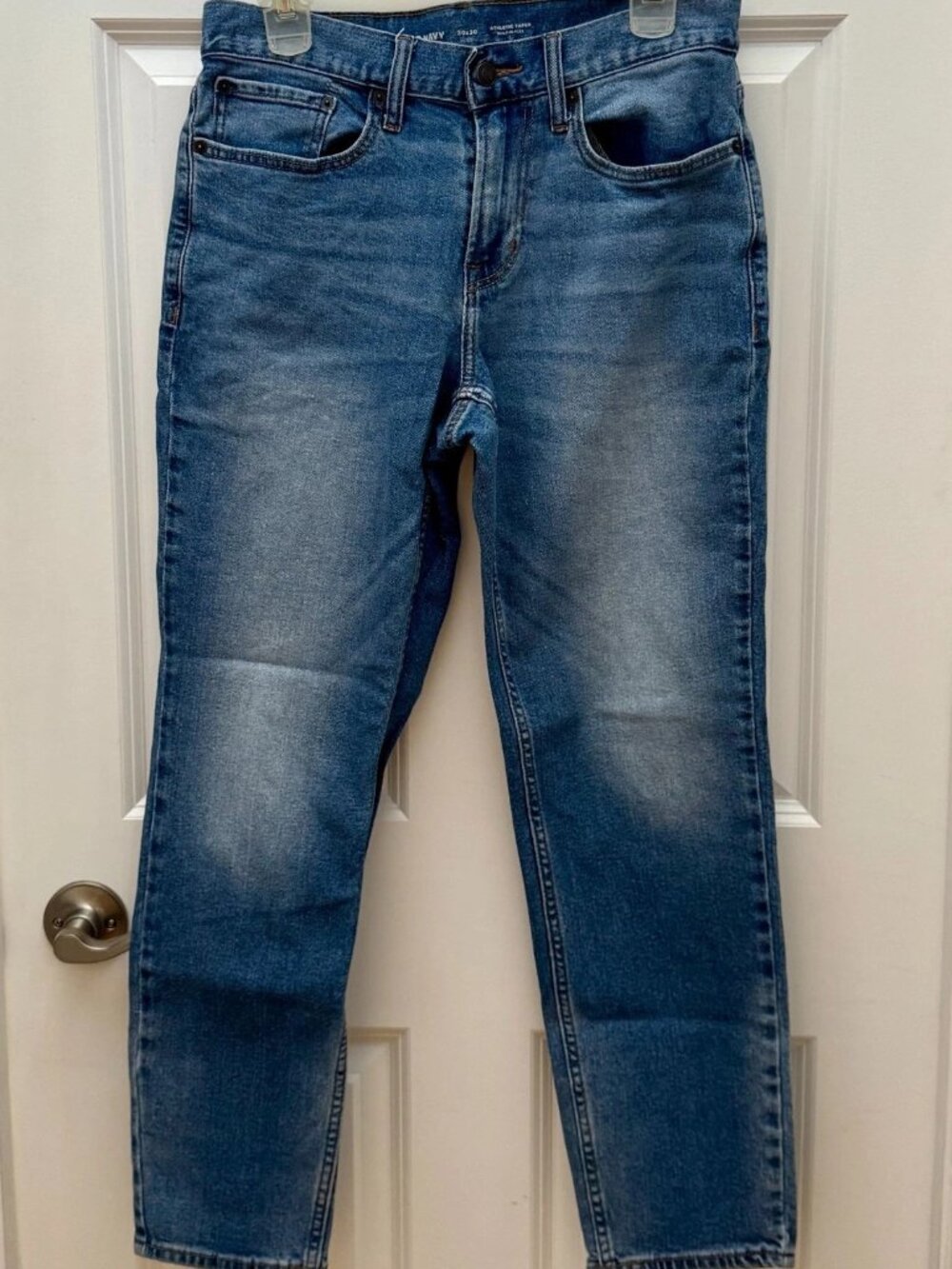 Old Navy Mens Jeans 30X30 Athletic Taper Medium Wash Denim